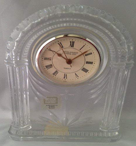 Crystal Mantle Clock By Fifth Avenue Crystal