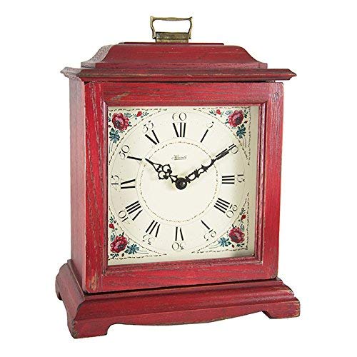 Hermle 22518RDQ Austin Bracket Mantel Clock - Red