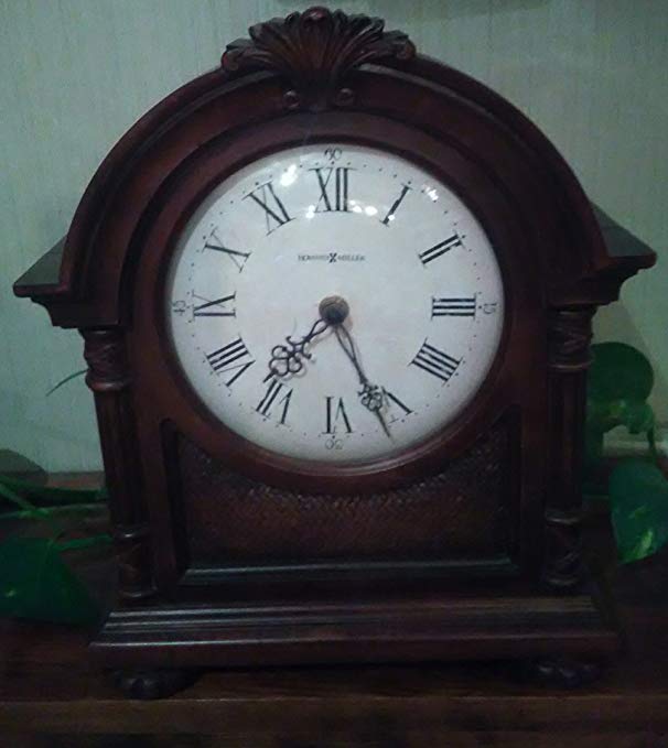 Howard Miller Dark Wood Mantel Clock