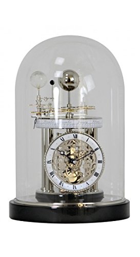 Hermle 22836742987 Astrolabium II Mantel & Table Clock - Black Piano