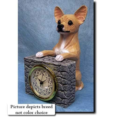 Michael Park BLACK Chihuahua Mantle Clock