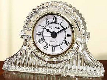 Regal Mantle Crystal Clock