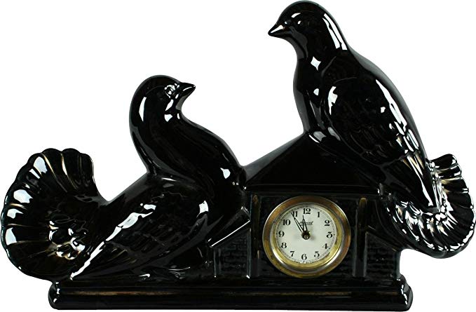 Maxwal Clock Decorative Pigeon Ceramic 1950