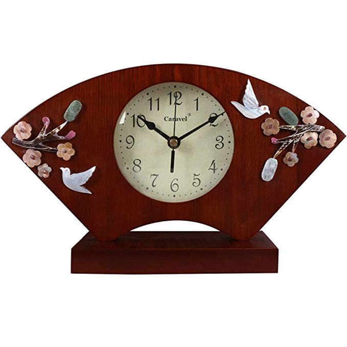 HAOFAY Desktop Clock Shell Decoration Table Clock Modern Minimalist Desk Clock Mute Clock On The Table