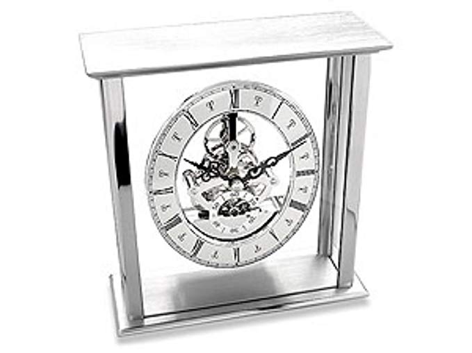 Acctim 36507 Malvern Mantel Clock, Silver