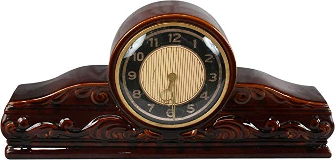 EuroLux Home Clock Mid-Century Modern Ceramic 1950