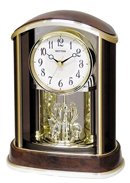 Crystal Flare Mantle Clock by Rhythm Clocks