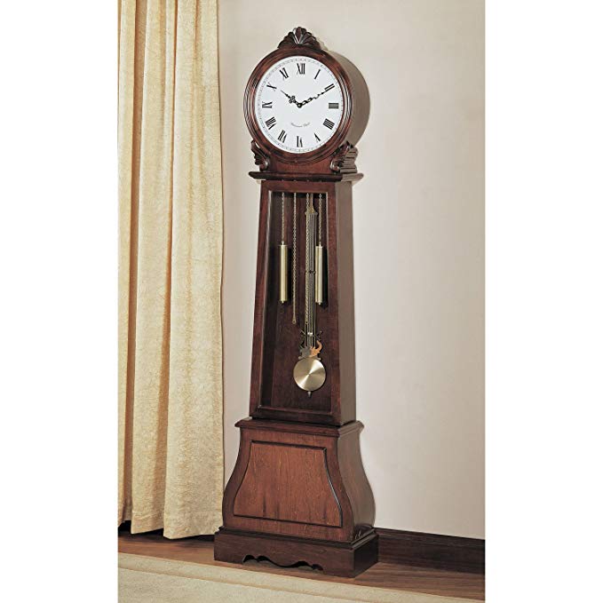 Traditional Grandfather Vintage Clock - Add an Antiquated Touch to the Decor of Your Living Area - Features a Beautiful Rustic Style