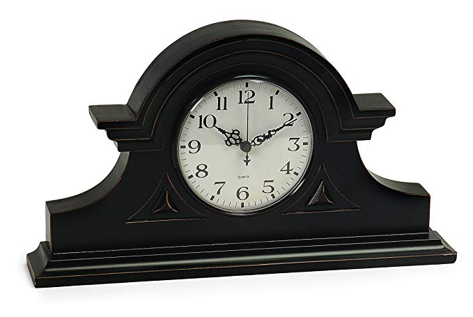 Classic Black Mantle Clock