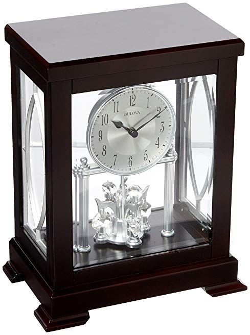 Bulova Empire Anniversary Mantel Clock, Brown
