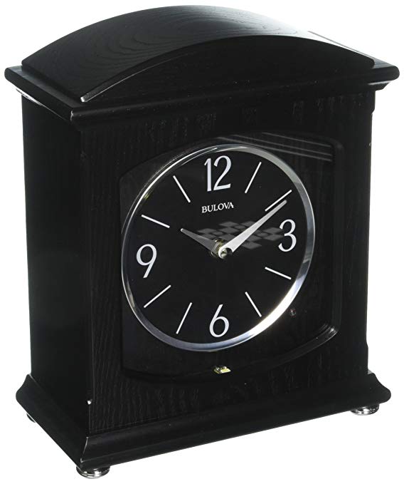 Bulova Glendale Mantel Clock, Black