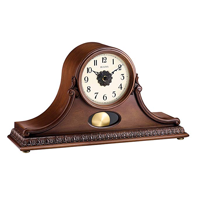 Bulova Hyde Park Mantel Clock, Cherry